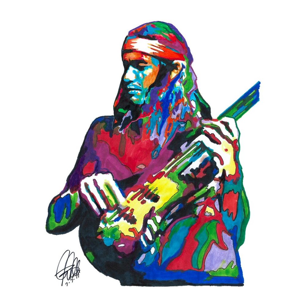 Jaco Pastorius Bass Jazz Music Poster Print Wall Art 18x24